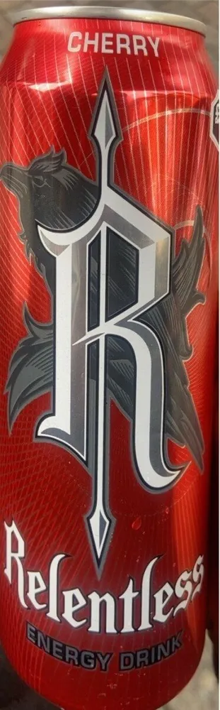 Relentless energy drink cherry