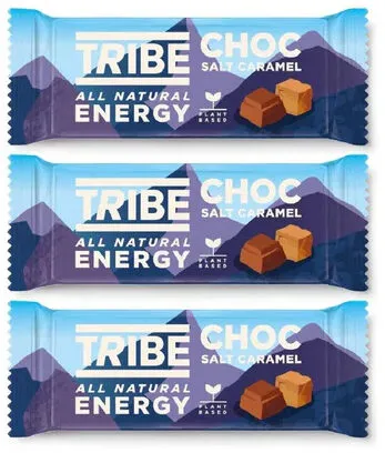 TRIBE Choc Salt Caramel Natural Energy Bars