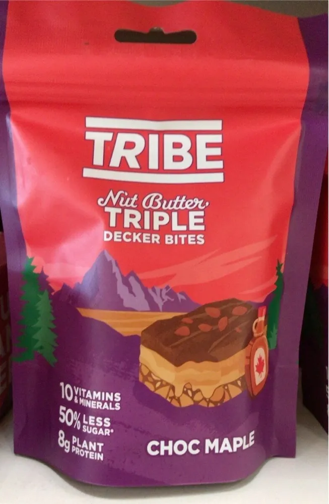 Choc Maple Nut Butter Triple Decker Bites