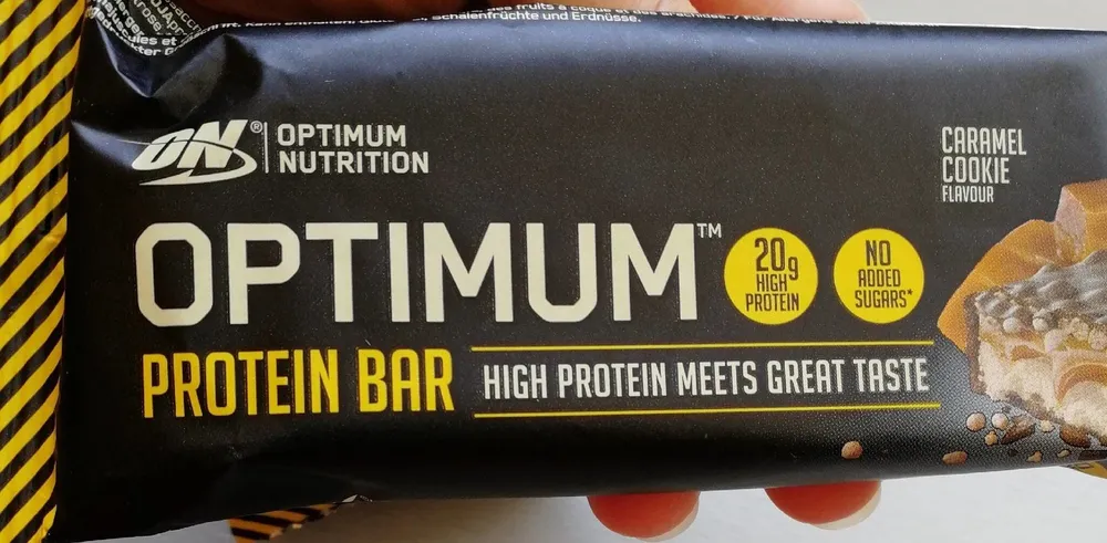 Optimum nutrition protein bar caramel cookie