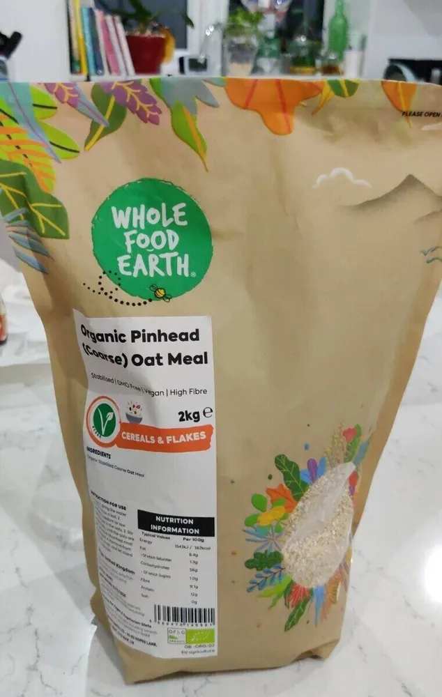 Organic pinhead (coarse) oat meal