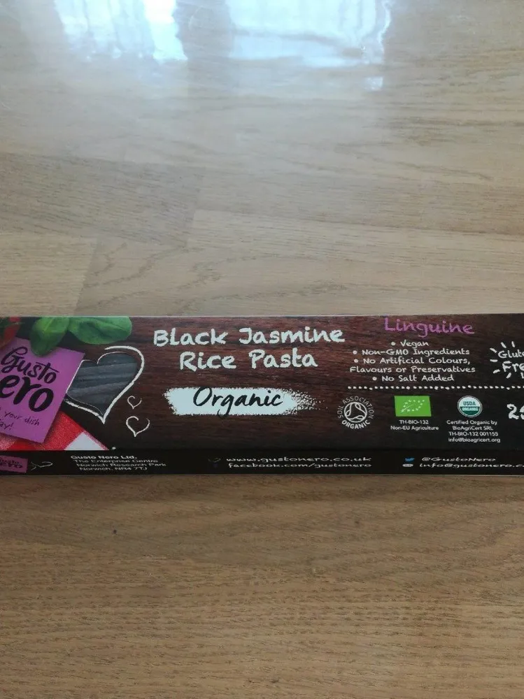 Black jasmine Rice pasta