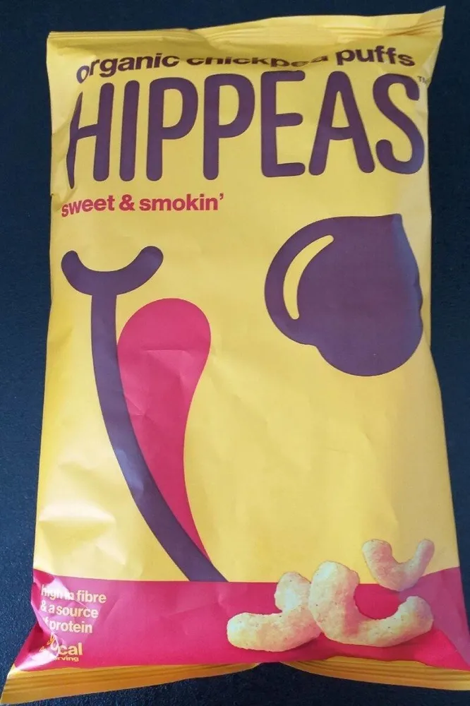 Organic chickpea puffs
