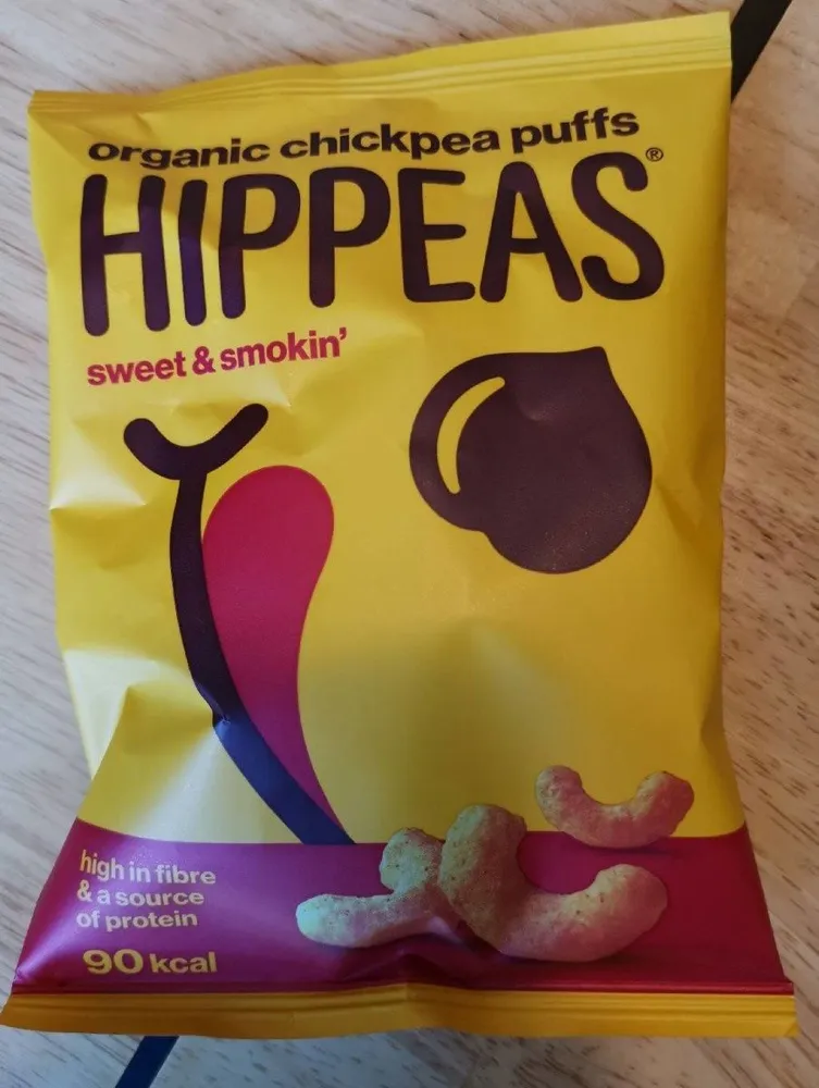Organic chickpea puffs