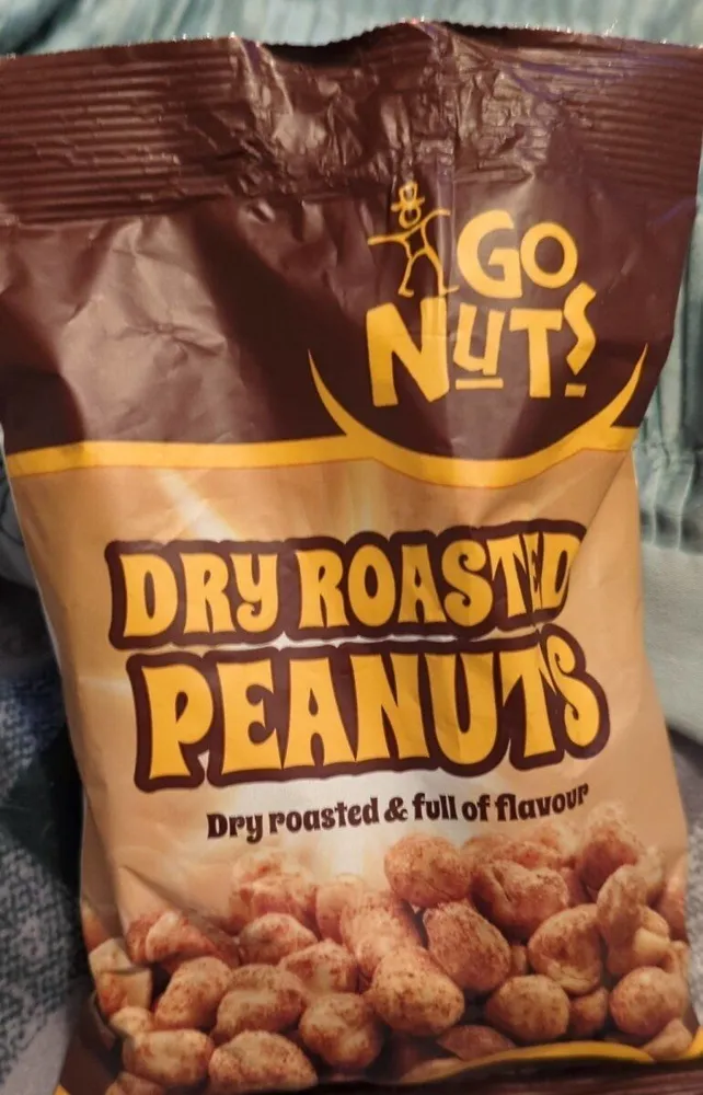 GO NUTS RY ROASTED EANUTS Dry roasted &full of fla