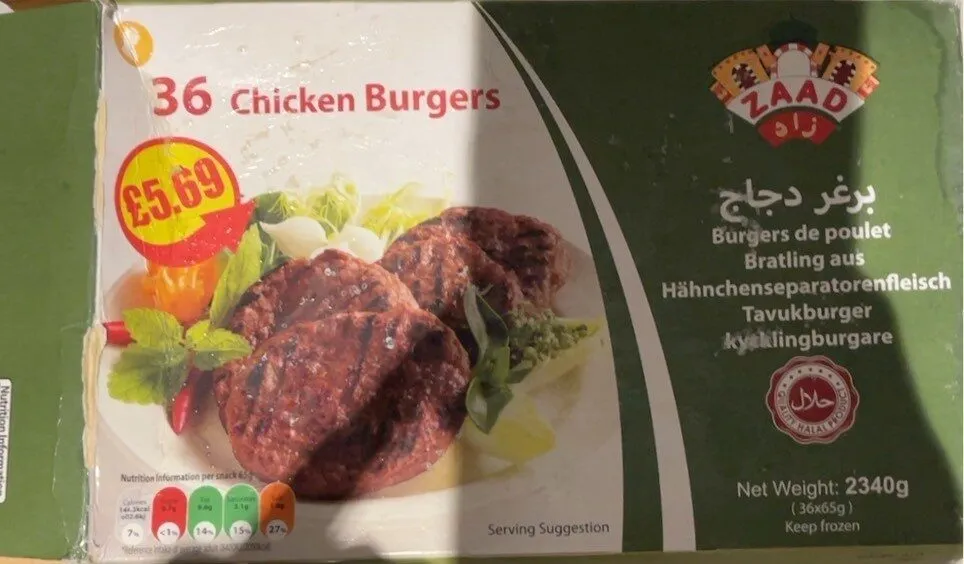 Chicken burgers