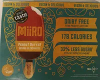 MiiRO Vegan Ice Cream Lollies Peanut Butter 3 x