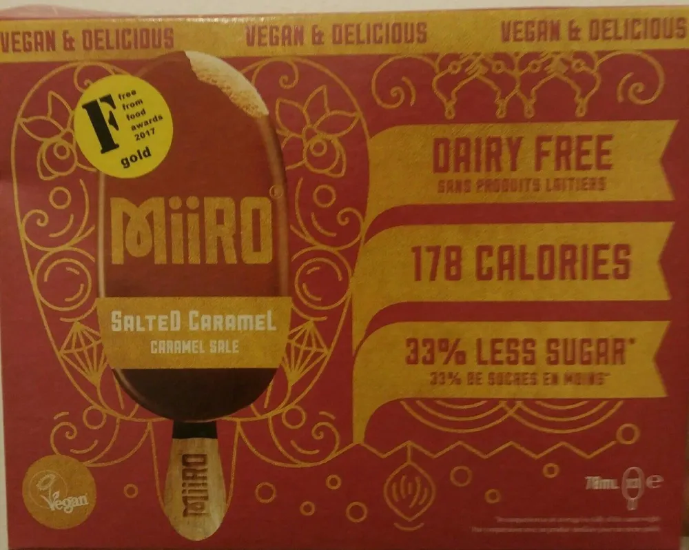 Glaces vegan - Caramel salé