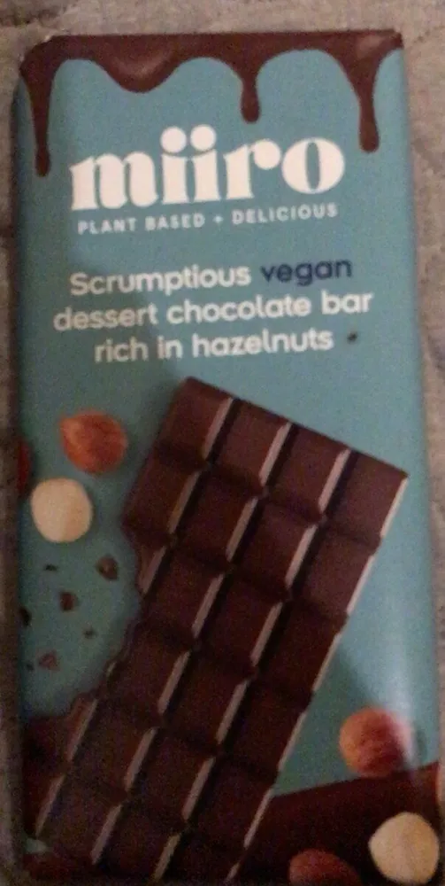 Scrumptios vegan dessert chocolate bar