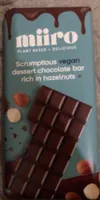 Scrumptios vegan dessert chocolate bar