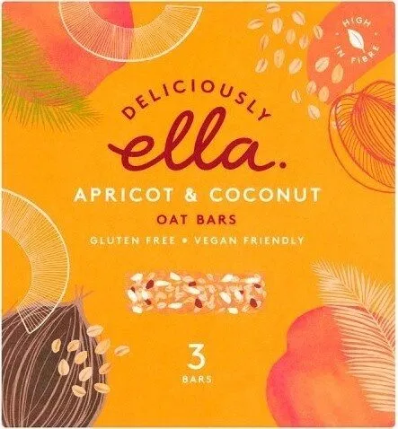 Apricot & Coconut Oat Bars 3 x