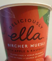 Bircher muesli with apple & raspberry