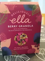 Berry granola with raspberries, blackcurrants & blueberries