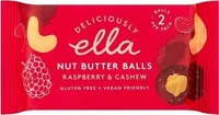 2 Raspberry & Cashew Nut Butter Balls