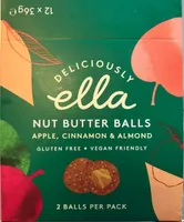 Apple, cinnamon & almond nut butter balls