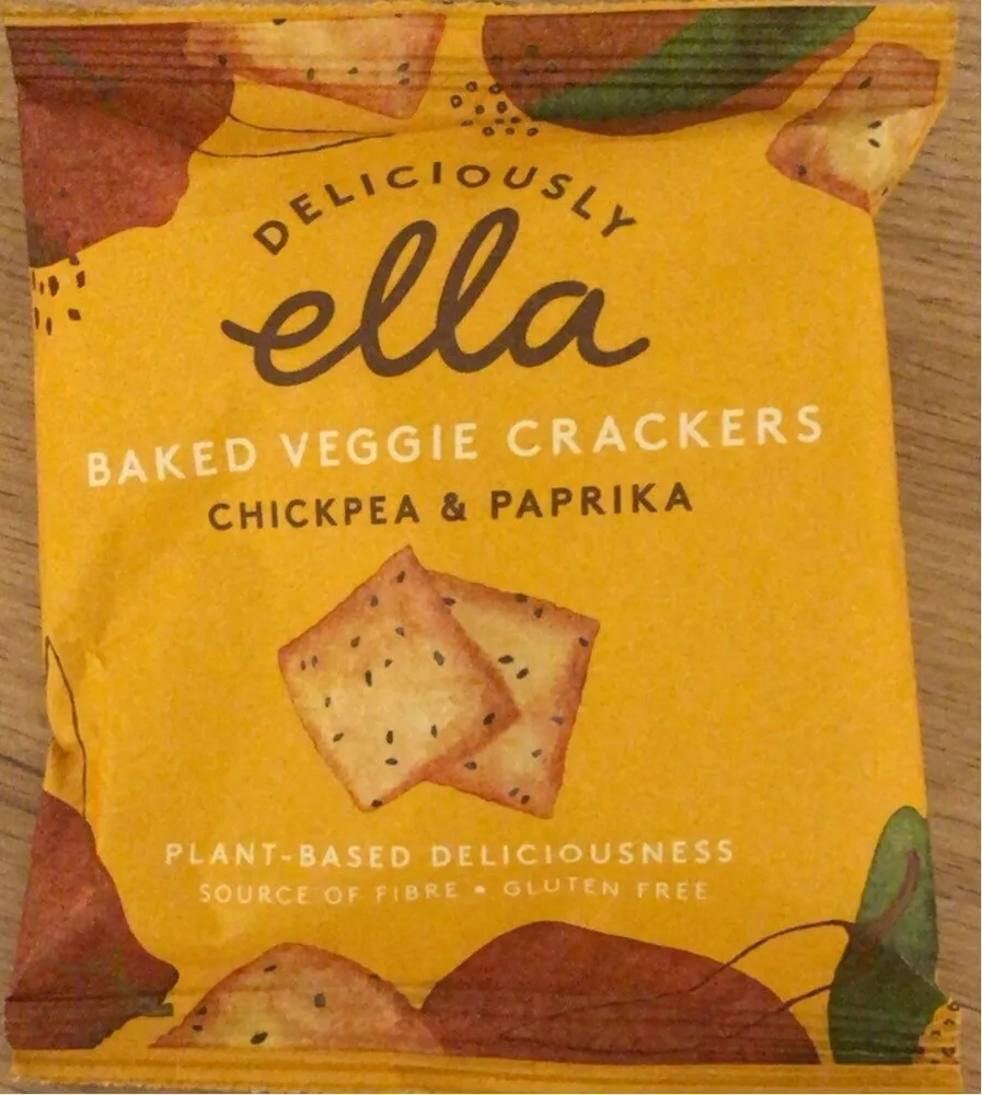 Baked veggie crackers