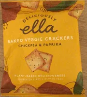 Baked veggie crackers