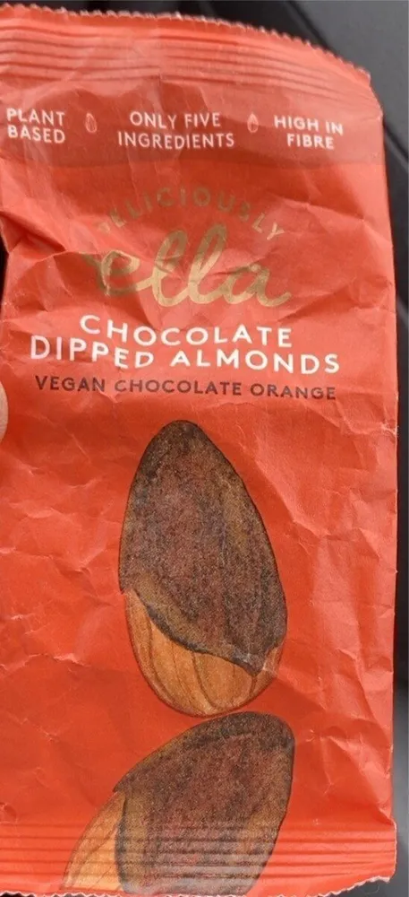 Chocolate dipped almonds