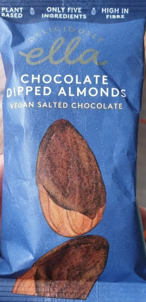 Chocolate dipped almonds
