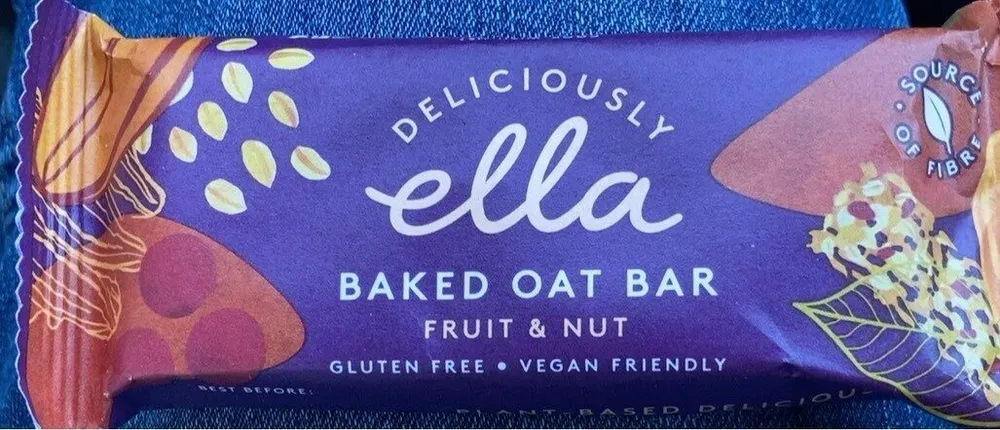 Baked oat bar