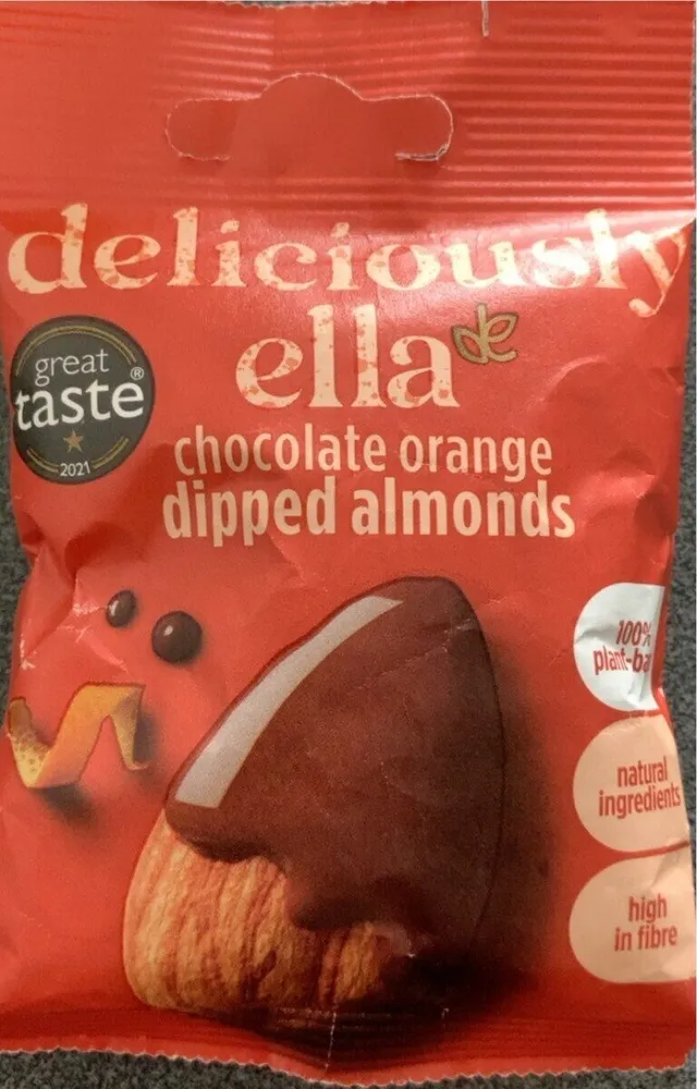 chocolate orange dipped almonds