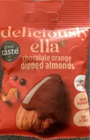 chocolate orange dipped almonds
