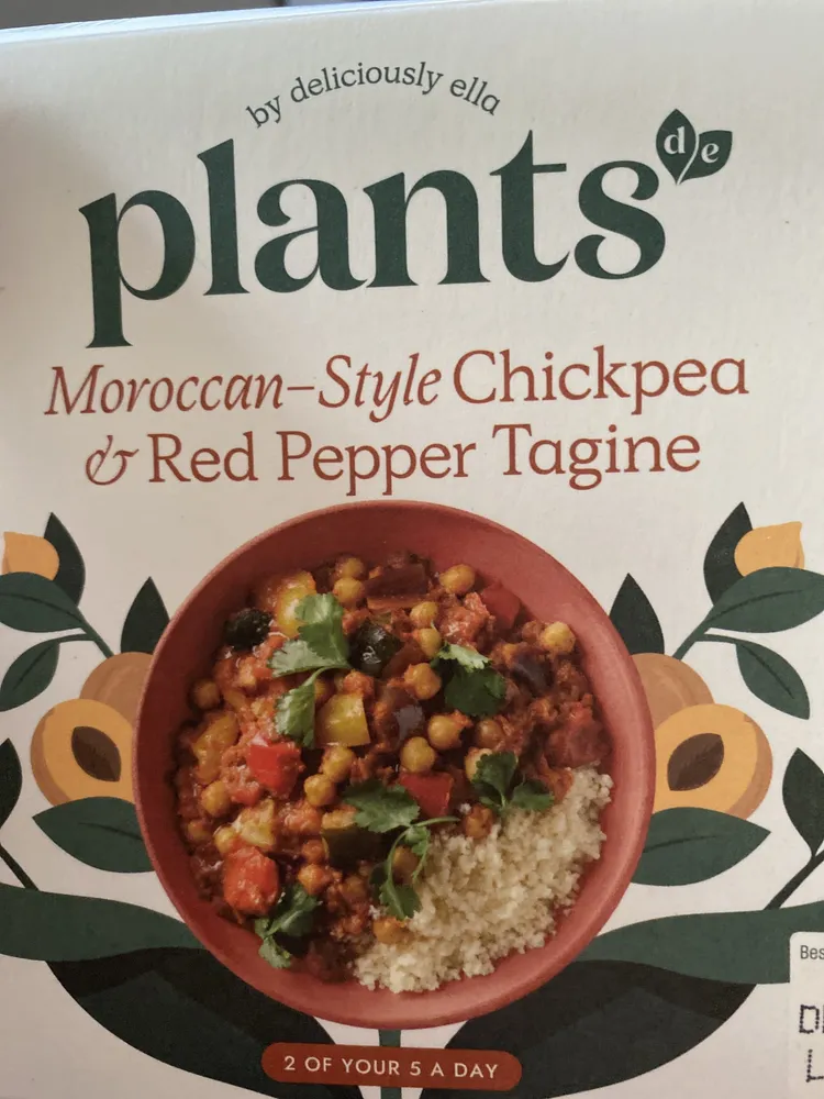 Moroccan style chickpea and red pepper tangine