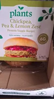 Spinach and pea burger