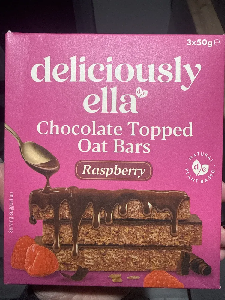 Raspberry Chocolate Topped Oat Bars