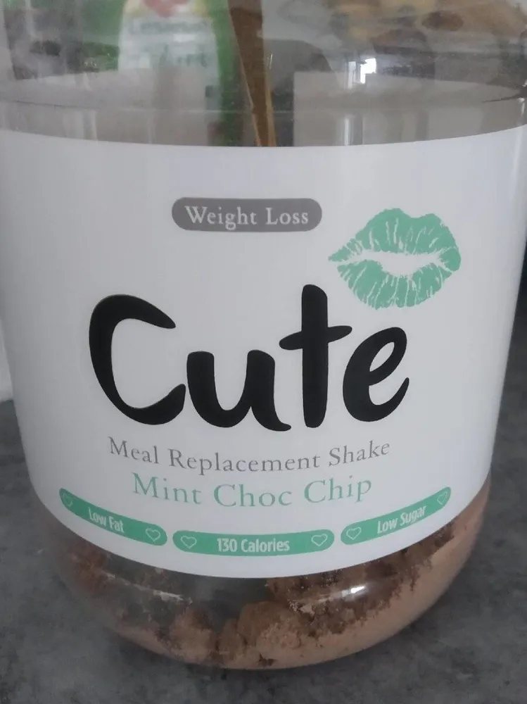 Cute Mint Chocolate meal replacement shake
