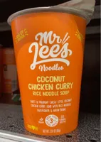 Coconut chicken curry ramen