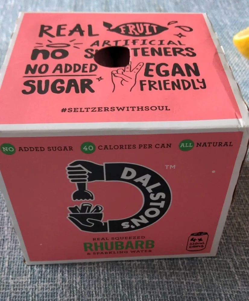 Rhubarb sparkling water