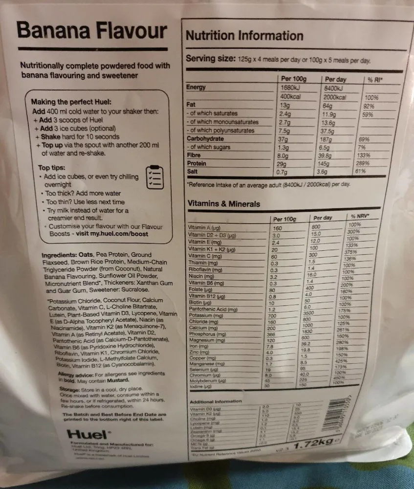 Huel, Banana