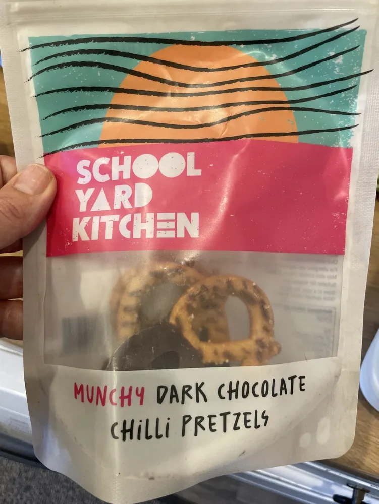 Munchy Dark Chocolate chilli Pretzels