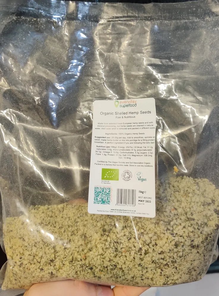 Organic Shelled Hemp Seeds