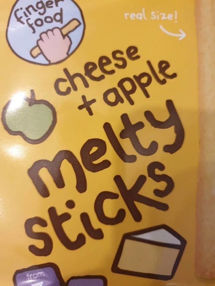Cheese + Apple melty sticks