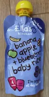 Banana apple blueberry baby rice