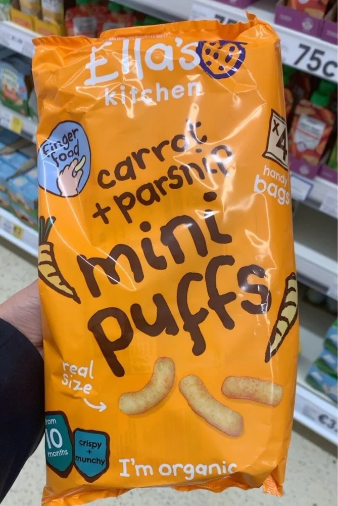 Carrot + parsnip mini puffs