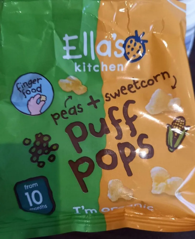 Pea & Sweetcorn Puff pops