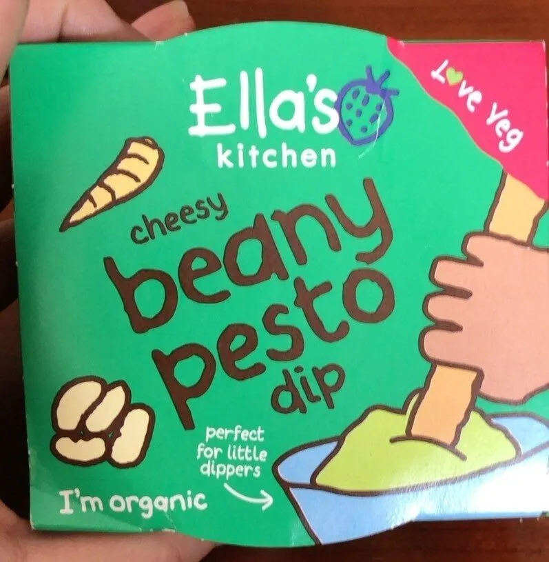 Cheesy beany pesto dip