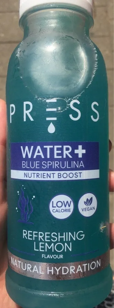 Water+ blue spirulina