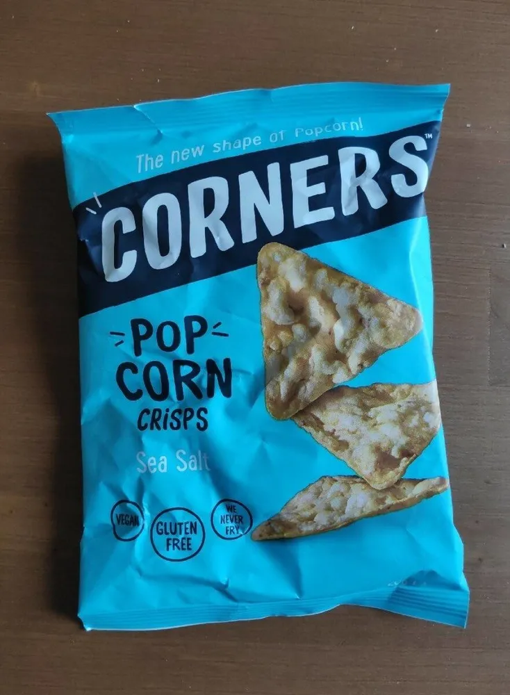 Corners : pop corn crisps au sel de mer