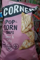 Pop corn crisps