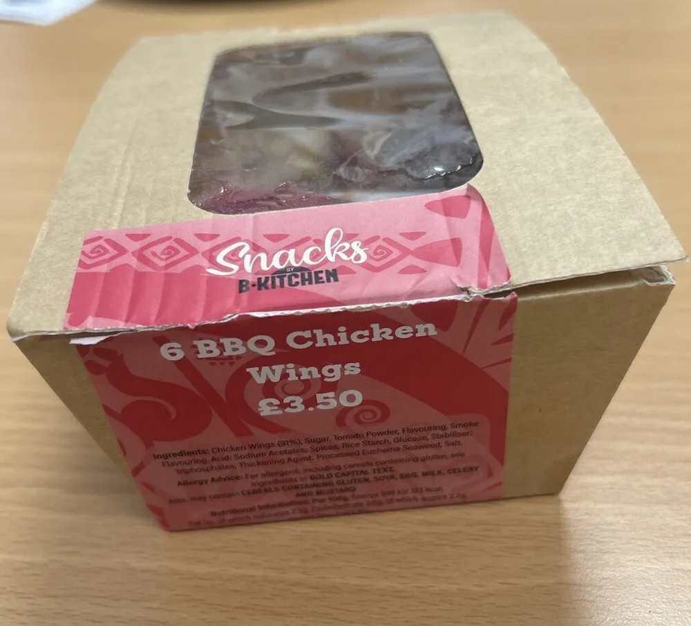 6 BBQ Chicken Wings