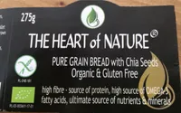 Pure grain bread with chia seeds