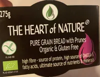 Pure grain bread with prunes
