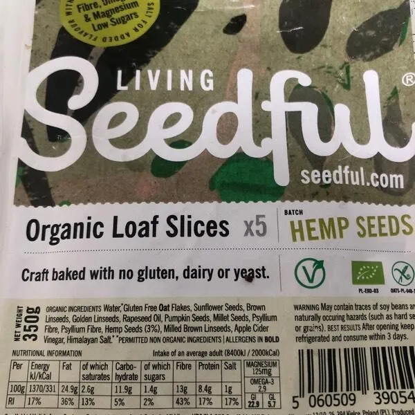 Seed fuel organic loaf