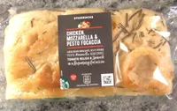 Chicken,mozzarella pesto focaccia