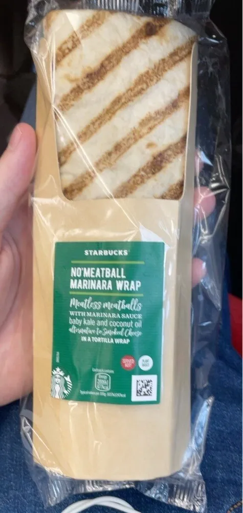 No’meatball marinara wrap