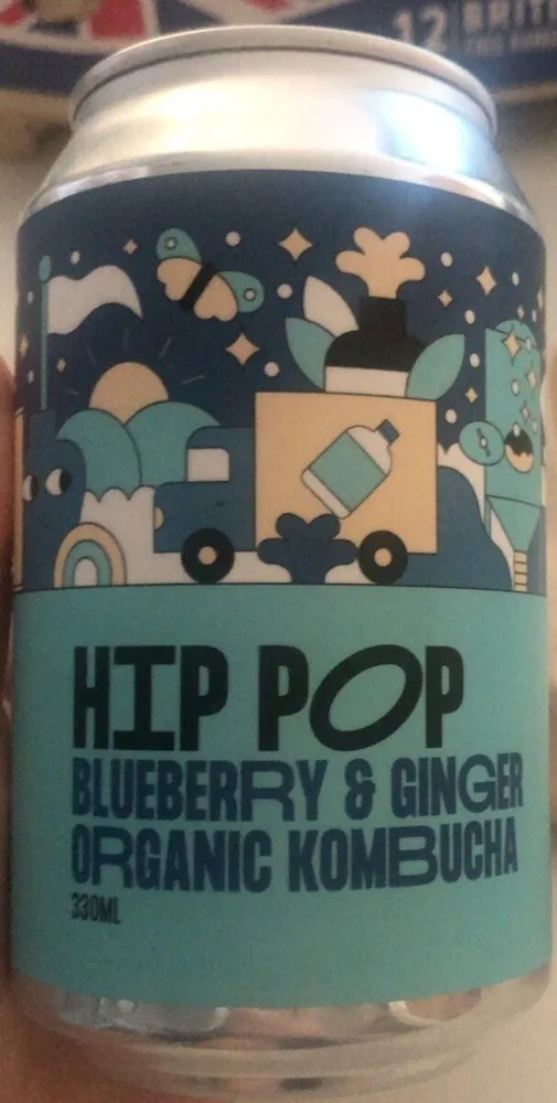 Hip Hop Blueberry and Ginger Organic Kombucha
